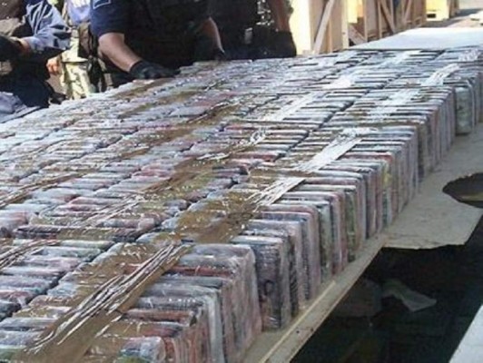 Incautan 620 kilos de cocaína que tenía como destino EEUU