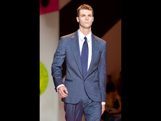 Sello masculino en pasarela de Milán