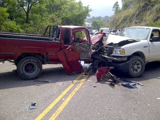 Dos muertos en choque en el occidente de Honduras