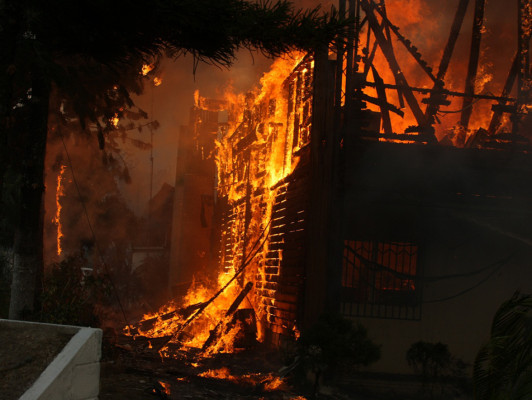 Voraz incendio reduce a cenizas del Instituto de Conservación Forestal