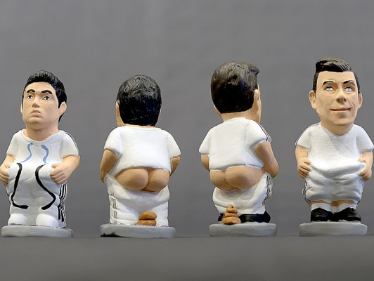 El papa Francisco, Neymar y Gareth Bale, nuevos 'caganers'