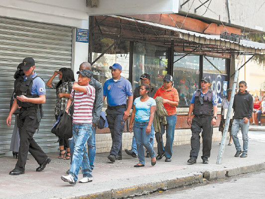 Retiran vendedores del centro de Tegucigalpa