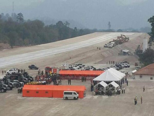 Gobierno inaugura aeródromo de Celaque
