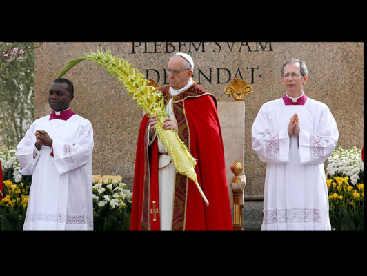 El Papa inicia Semana Santa con Domingo de Ramos