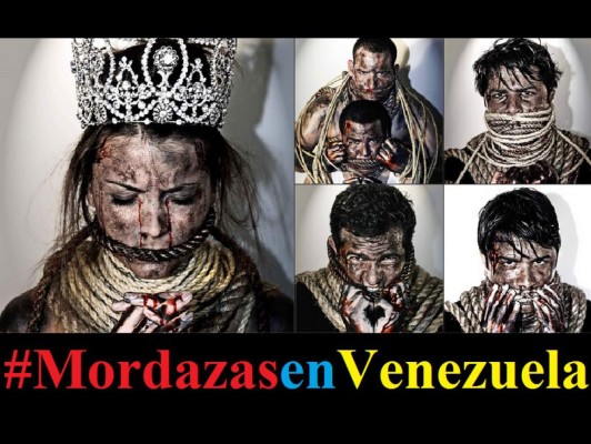 Terror por fotos contra la violencia y censura en Venezuela