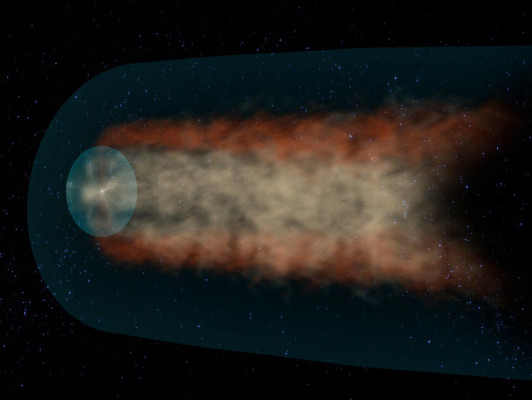Sistema solar tiene cola como un cometa