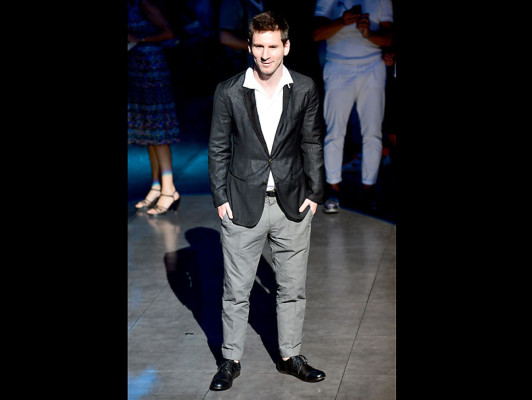 Sello masculino en pasarela de Milán