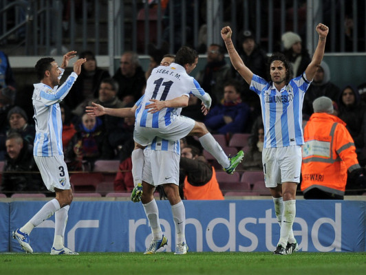 Málaga amarga al Barcelona en el Camp Nou