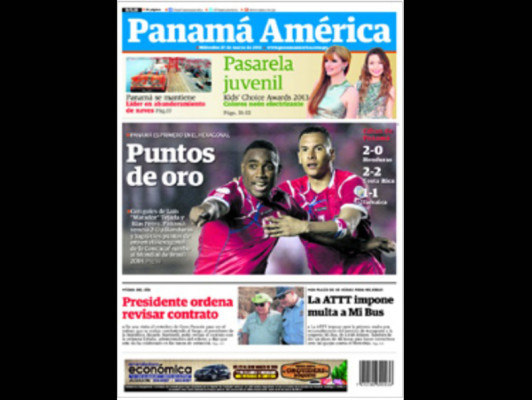 Histórica victoria de Panamá ante Honduras