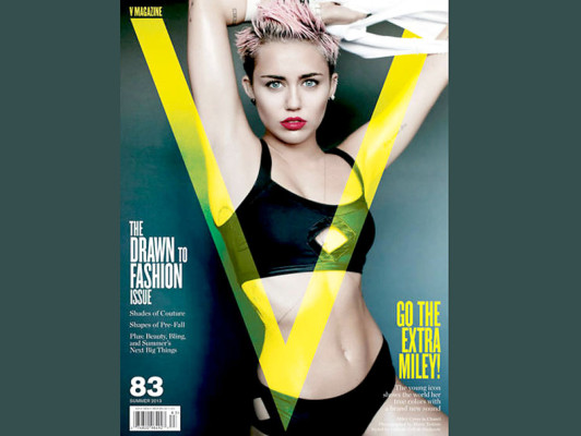 Miley Cyrus se desnuda para V Magazine
