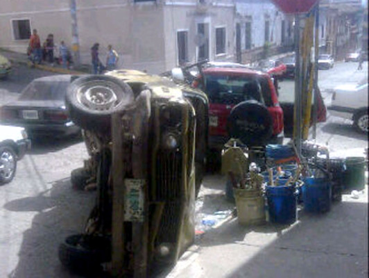 Tegucigalpa: 4 heridos en múltiple colisión