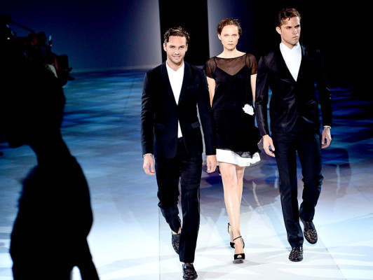 Sello masculino en pasarela de Milán