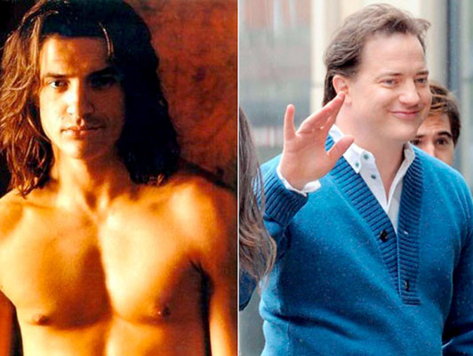 El antes y después de los famosos