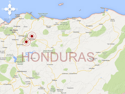Sismos sacuden el norte de Honduras