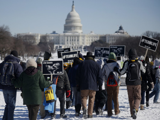 Marchan contra el aborto en EE UU
