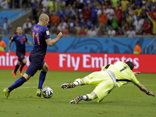 Robben es el futbolista más veloz del mundo