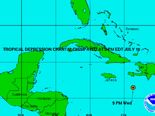 Chantal deja un muerto en República Dominicana