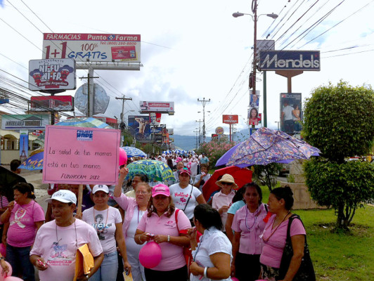 Marcha para crear conciencia en Tegucigalpa