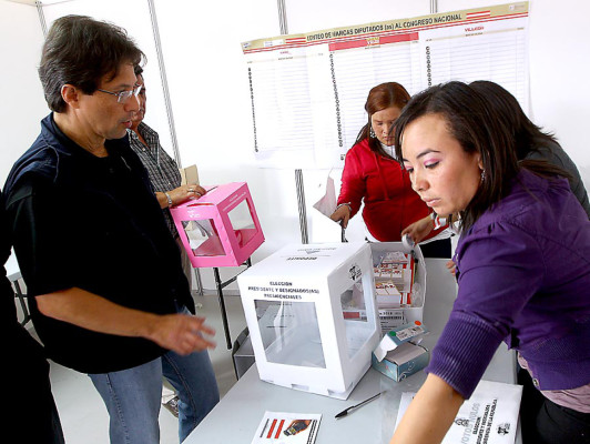 Tribunal electoral realiza simulacro de elecciones internas en Honduras