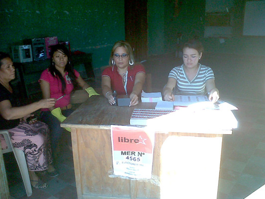 Pobladores del sur de Francisco Morazán acuden a votar