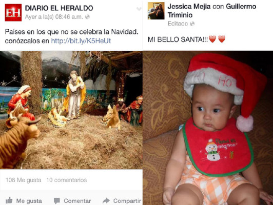 Fiestas de Navidad y Año Nuevo invaden redes sociales