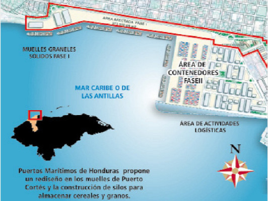 Firma extranjera operará en febrero muelle de Puerto Cortés