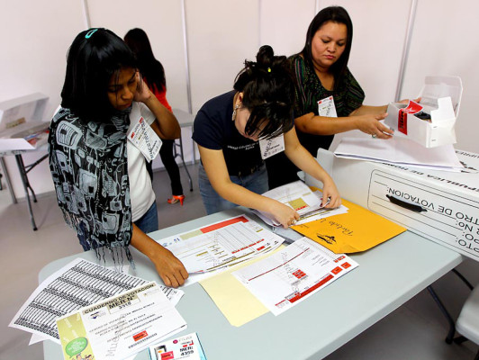 Tribunal electoral realiza simulacro de elecciones internas en Honduras