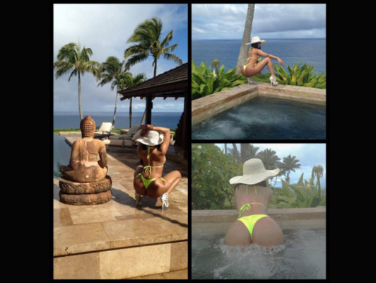 Nicki Minaj posa en bikini para sus fanáticos