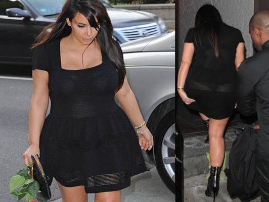 Kim Kardashian muestra de más, aún embarazada