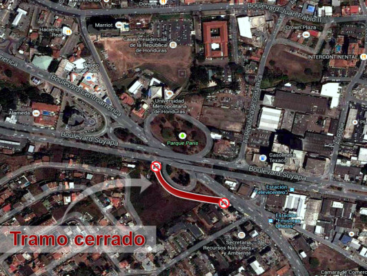 Cerrado desvío al bulevar Centromérica por Trans450