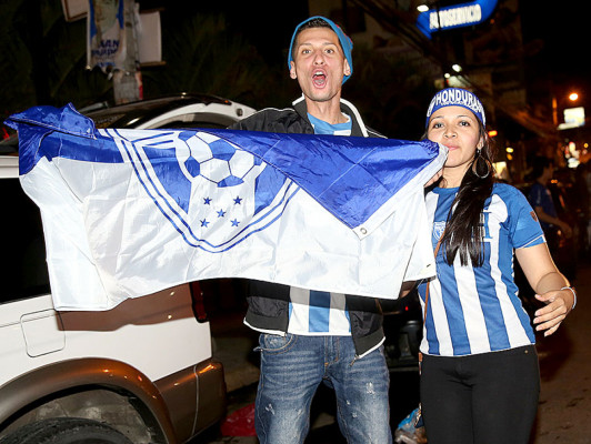 Honduras celebra a lo grande la clasificación