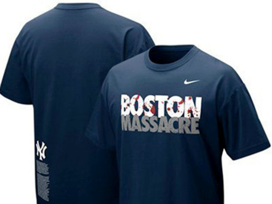 Retiran camisa con la leyenda 'Masacre de Boston”