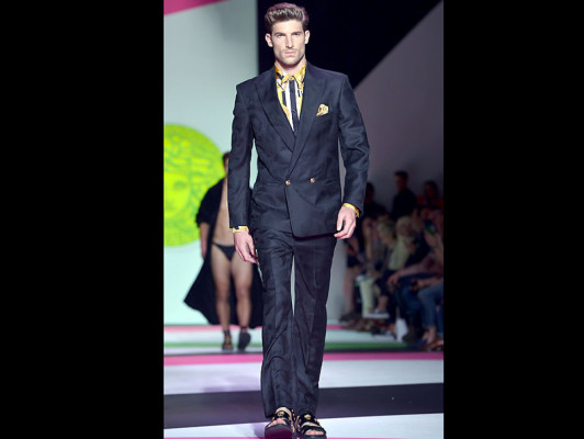 Sello masculino en pasarela de Milán