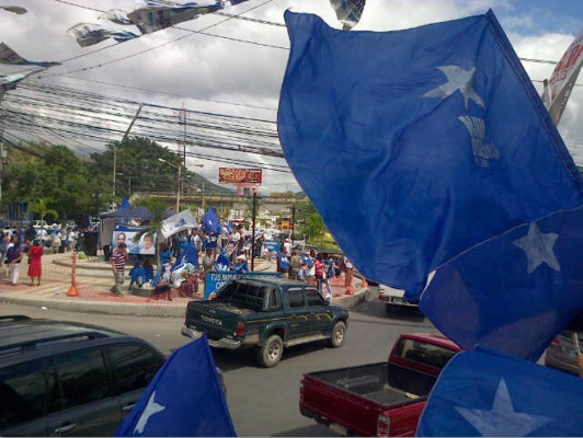 Nacionalistas recorren Comayagüela