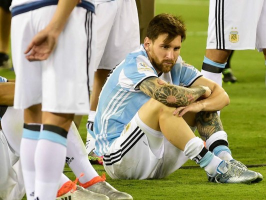 La amargura de Messi tras perder la Copa América Centenario