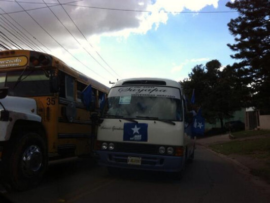 Caos vehicular e incidentes en cierre de campaña en Tegucigalpa