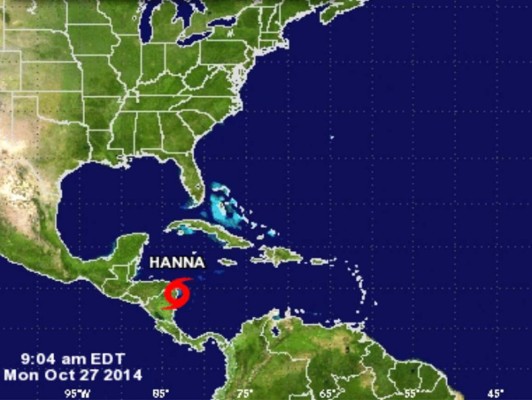 Tormenta tropical Hanna se forma frente a costas de Honduras
