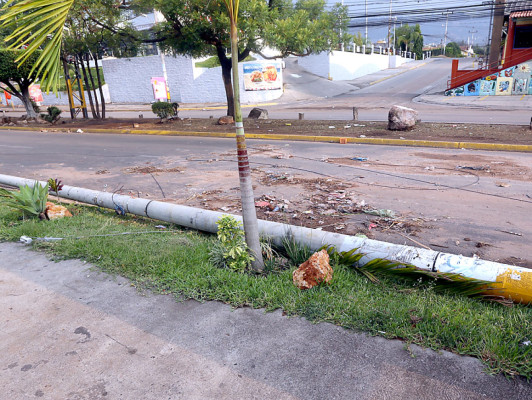 Los estragos que dejó la tormenta en Tegucigalpa y Comayagüela