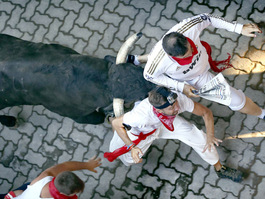 Impactantes imágenes del Festival de San Fermín