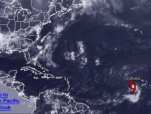 Dorian, cuarta tormenta tropical en el Atlántico