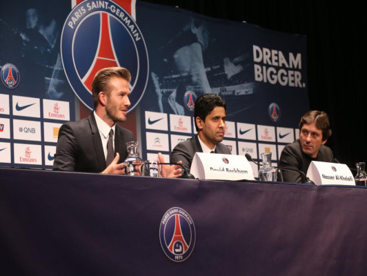 David Beckham ficha por el París Saint-Germain hasta final de temporada