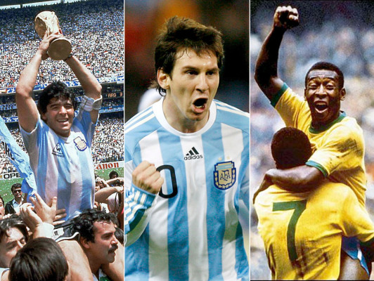 Messi, Maradona y Pelé encabezan el mejor 11 de la historia