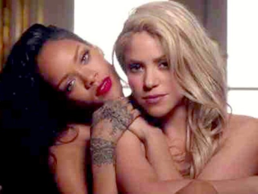 El sensual video de Shakira y Rihanna