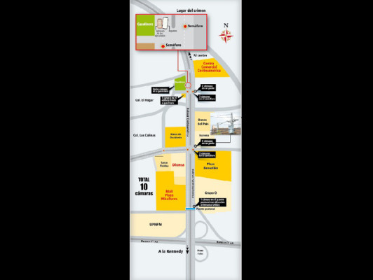 Cámaras captaron recorrido de sicarios