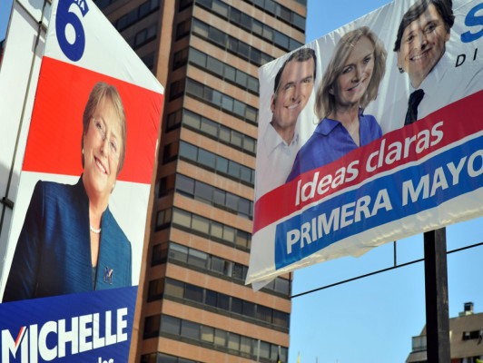 Bachelet amplia favorita en elecciones generales