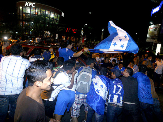 Honduras celebra a lo grande la clasificación