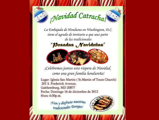 Hondureños realizarán posadas navideñas en Estados Unidos