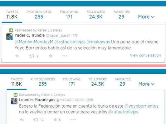 Yoyo Barrientos cierra su cuenta de Twitter tras polémico tuit&nbsp;