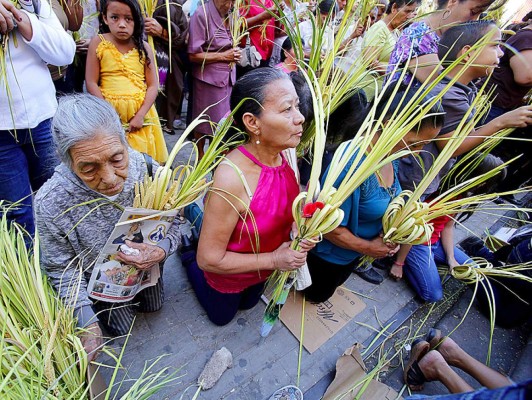 Feligresía católica de Honduras conmemora el Domingo de Ramos