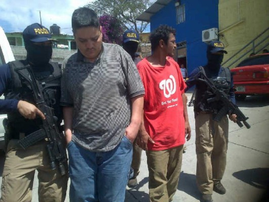 Caen dos presuntos extorsionadores en Tegucigalpa y Comayagüela